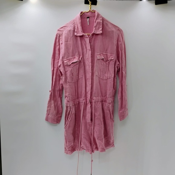 YFB Young Fabulous & Broke Blush Lakeside Shorts Jumpsuit Romper Foxglove linen - Picture 6 of 14